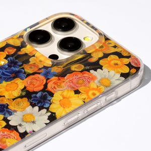 Glow Glam viedtālruņa apvalks Xiaomi Redmi 15C 4G EU / 15C 5G EU (173.16 x 81.06 x 8.2 mm) oranžs