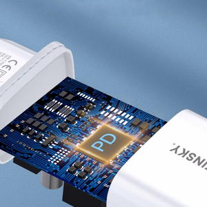 Wozinsky WGWCW USB-A USB-C 20W sienas lādētājs - balts