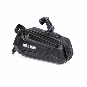 WILDMAN ceļojumu soma zem velosipēda sēdekļa ar rāvējslēdzēju, 1,2L, XT7, melna