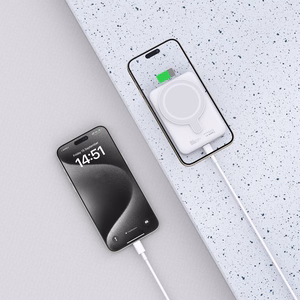 Tech-Protect LifeMag PB11 portatīvais lādētājs ar MagSafe 10000mAh 15W USB-C portu - balta + USB-C kabelis