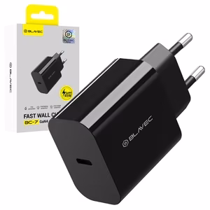 Blavec sienas lādētājs BC-7 GaN4 - Type C - PD QC 45W 3A (TCBC7G4-CB453A), melns