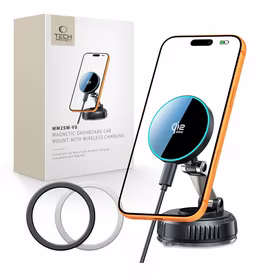 Tech-Protect V8 Magnetic MagSafe 25W auto lādētājs - melns