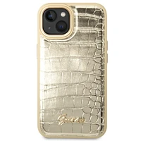 Guess GUHCP14MHGCRHD iPhone 14 Plus 6.7 "zeltains/zeltains cietais apvalks Croco Collection