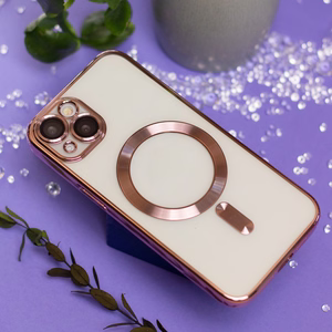 Color Chrome Mag maciņš for iPhone 17 Pro Max 6,9" rozā zelta open ring