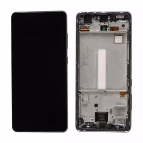 LCD ekrāns Samsung A525 A52 4G/A526 A52 5G ar skārienekrānu un melnu OLED rāmi (reālais izmērs)