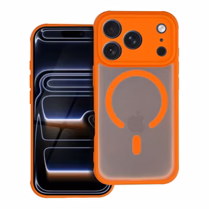 FULL MATTE MAG COVER viedtālruņa apvalks saderīgs ar Magnētisko uzlādi IPHONE 16 hermes oranža