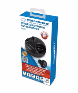 Esperanza EH228K austiņas / headset Bezvadu In-ear zvani / mūzika Micro-USB Bluetooth melns