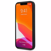 Guess GUHCP13SLS4GGBK iPhone 13 mini 5.4" melns/melns cietais apvalks Silikona 4G Logotipa