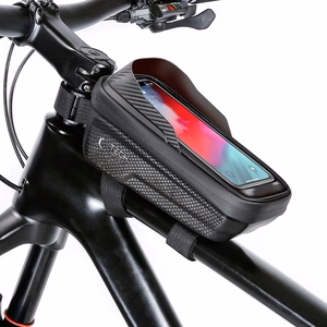 Tech-Protect V2 velosipēda soma ar vietu telefonam 1 l - melna