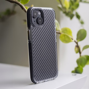 Acrylic Carbon maciņš for iPhone 16e / 17e melns