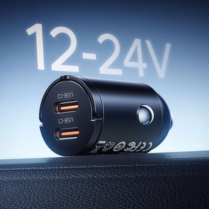 Orico MiniRing 30W 2x USB-C auto lādētājs - melns
