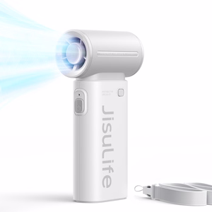 Jisulife Life9 3600 mAh pārnēsājams rokas mini USB ventilators-pūtējs, pelēks