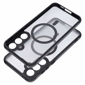 FULL MATTE MAG COVER viedtālruņa apvalks, saderīgs ar MagSafe, paredzēts SAMSUNG A55 melns