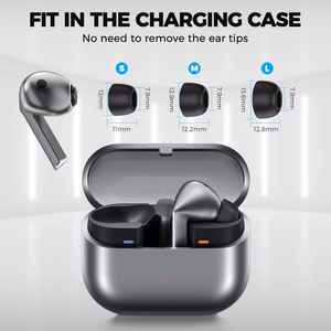 Tech-Protect ausu spilventiņi Samsung Galaxy Buds 3 Pro S / M / L izmēri - melni (3 gab.)