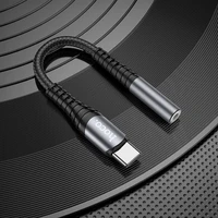 Audio adapteris Hoco LS33 Type-C uz 3,5 mm pelēks