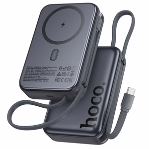 Ārējā baterija Power Bank Hoco Q44A 45W Magnetic 20000mAh melna