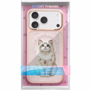 Nimmy Lucky Fashion Cat MagSafe maciņš iPhone 17 Pro rozā