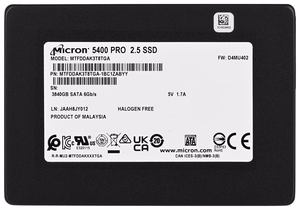 SSD Micron 5400 PRO 3.84TB SATA 2.5" MTFDDAK3T8TGA-1BC1ZABYYR (DWPD 1.5)