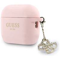Guess Silicone 4G Charm Case for AirPods Pro 3 Pink
