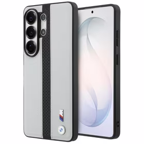 BMW Perforated Stripe Logo MagSafe Maciņš for Samsung Galaxy S26 Ultra - pelēks