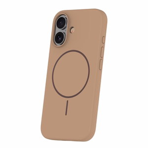 Silikona Thin Mag maciņš for iPhone 16e / 17e brūns