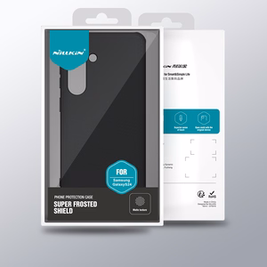 Nillkin Super Frosted Shield Pro bruņots viedtālruņa apvalks Samsung Galaxy S24+ - sarkans
