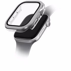 Uniq Voute aizsargstikla viedtālruņa apvalks Apple Watch 10 46 mm - sudraba