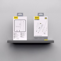 Dudao A23LEU 2.4A GaN EU USB-A Wall Lādētājs with USB-A to Lightning Kabelis - Balts