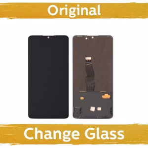 LCD ekrāns saderīgs ar Huawei P30 melns (atjaunots: Ķīna)