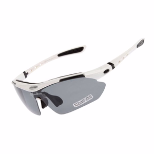 Rockbros 10002 polarizētas riteņbraukšanas brilles - baltas