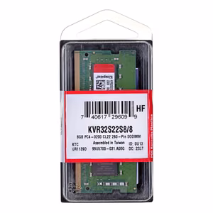 Kingston Technology ValueRAM KVR32S22S8/8 atmiņas modulis 8 GB 1 x 8 GB DDR4 3200 MHz