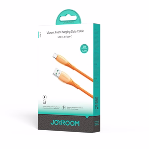 Joyroom S-A59 Vibrant Series 3A USB-A - USB-C Kabelis 1.2m - oranžs