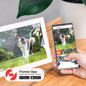 Kruger&Matz FRAMEO Wi-Fi 10,1 collas digitālais foto rāmis, balts