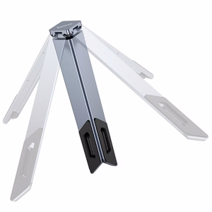 Foldable laptop stand Hoco HD9 metal gray