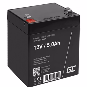 Green Cell AGM27 – hermētisks VRLA AGM akumulators, 12 V, 5 Ah