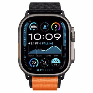 SPIGEN WBF1 РЕМЕШОК APPLE WATCH 6 / 7 / 8 / 9 / 10 / SE / ULTRA 1 / 2 (44 / 45 / 46 / 49 MM) ЧЕРНЫЙ/ОРАНЖЕВЫЙ