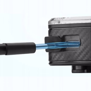 Rockbros Q2S LED aizmugurējais velosipēda lukturis ar Smart Stop System + USB-C - USB-A kabelis - melns