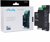 Shelly Wave Pro 2PM LR two-channel Z-Wave DIN rail controller