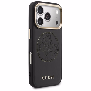 Guess Perforated 4G MagSafe чехол для iPhone 17 Pro Max чёрный