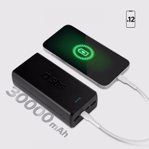 Внешний аккумулятор SBS TTBB30000PD20K 30000 mAh 2 x USB-C 2 x USB-A - чёрный