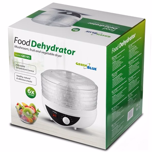 GreenBlue GB195 – pārtikas žāvētājs ar 5 paplātēm, 250 W