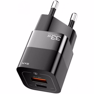 Lādētājs Essager GaN Square melns 33W (PD / QC3.0)