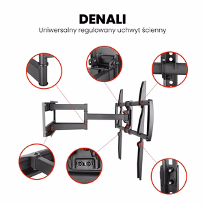 Montis „DENALI” MT162 TV turētājs 37"-105", 2.67 m (105"), melns