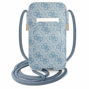 Guess сумочка GUPHL4GDBL 6,7" синий жесткий чехол 4G Stripe