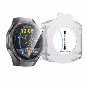 Tech-Protect Easy Set+ 2 komplekts rūdītais stikls Huawei Watch GT 5 Pro 46 mm - caurspīdīgs