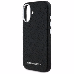 Karl Lagerfeld FW Stamped Karl MagSafe Maciņš iPhone 16 - melns