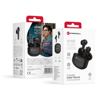 FORCELL F-AUDIO Clear Sound bezvadu austiņas bluetooth TWS melnas