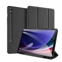 Dux Ducis Domo Samsung Galaxy Tab S9 FE apvalks ar statīvu - melns