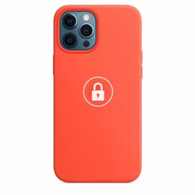 Phone Maciņš "Silicone Maciņš v2" priekš iPhone 12 Pro Max / Electric Oranžs / in package
