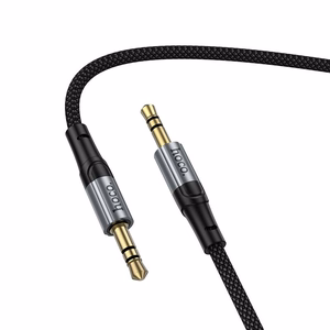 Kabelis AUX Jack 3,5 mm uz Jack 3,5 mm Hoco 1,5 m UPA33 melns